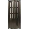 Zhrňovacie dvere LUCIANA 73x200 cm wenge presklené