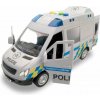 Auto MaDe Auto policajné dodávka, na zotrvačník s reálnym hlasom posádky, 21 cm (8590756037945)