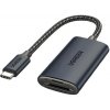 UGREEN 2v1 redukcia s čítačkou kariet - slot na SD / TF kartu na USB-C - tmavo šedá - možnosť vrátiť tovar ZADARMO do 30tich dní