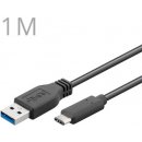 PremiumCord KU31CA1BK USB 3.1 Type-C (USB-C) (M) prepojovací USB 3.0 (M), 1m