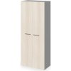 Šatníková skriňa Lenza Wels, hlboká s tyčou na vešiaky, 79,8x196,5x60,4cm, agát svetlý