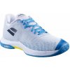Pánska obuv na badminton/squash Babolat Shadow Spirit 2 - white/algier blue - Biely (45)