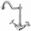 AQUARISTO STYLE Retro batéria drezová stojanková VICTORIAN, klasické vršky, chróm