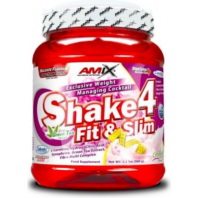 Amix Shake 4 Fit&Slim 500 g jahoda