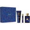 Versace Dylan Blue toaletná voda 100 ml + sprchový a kúpeľový gél 150 ml + cestovný sprej 10 ml