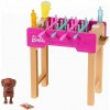 Barbie mini herný set s maznáčikom Stolný futbal, Mattel GRG77 (mGRG77)