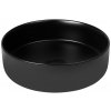 Oltens Lagde umývadlo 35.5x35.5 cm okrúhly pultové umývadlo čierna 40304300