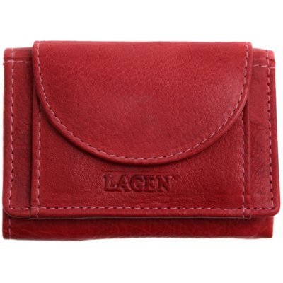 Lagen Mini dámska kožená peňaženka W 2030 D Red červená