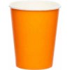 Papierové kelímky oranžové 8 ks