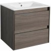 Porto 60 spodný kúpeľňový nábytok s umývadlom v rauna sil