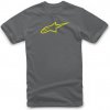 Tričko Ageless CLASSIC, ALPINESTARS (sivá / žltá fluo, veľ. S)