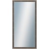 DANTIK - Zrkadlo v rámu, rozmer s rámom 60x120 cm z lišty TOOTH malá striebornočierna (3164)