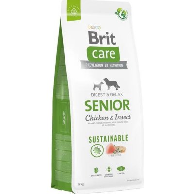 Brit Care Dog Sustainable Senior Chicken+Insect 12 kg
