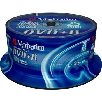 VERBATIM DVD+R 4.7GB 16x (25) SP