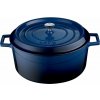 Hrniec LAVA METAL Liatinový hrniec okrúhly 32 cm - modrý (LVYTC32K2B)