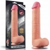 LoveToy Dual Layered Platinum Silicone Cock with Balls 12 Flesh