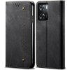 VSETKONAMOBIL 144699 DENIM Peňaženkový obal pre Oppo A77 5G čierny