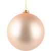 Vianočná ozdoba sklenená guľa Ø 15 cm broskyňová farba