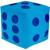 Detský taburet KOCKA 35 cm - svetlomodrá + modrá