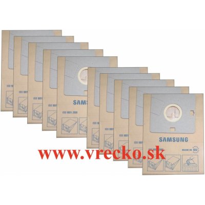 Samsung VC07M25E0WR - zvýhodnené balenie typ S - papierové vrecká do vysávača, 10ks