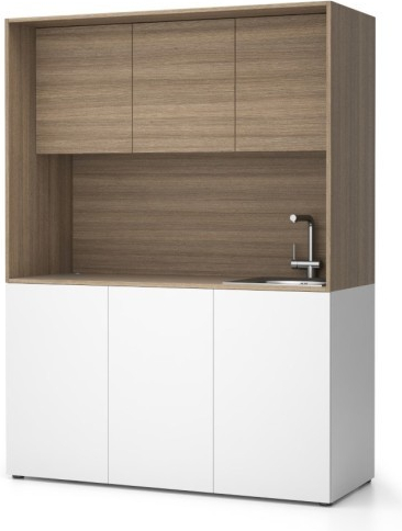 Kuchynka PLAN NIKA s drezom a batériou 1481 x 600 x 2000 mm dub prírodný pravé