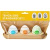 Tenga Egg Standard Set 1 – Pack of 3, 3 masturbátory so stimulačnou textúrou