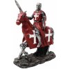 MystiCalls Soška Rudého Křižáka na koni 22 cm