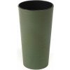 Kvetináč LAMELA, kvetináč LILIA ECO DLUTO - vrúbok O 25 cm, výška 46,5 cm, zelený (1311117402)