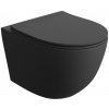 Lavita SINTO BLACK 2.0 závesné WC, Rimless čierna matná 5900378345282