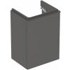 Geberit Smyle Square skrinka 44.2x35.6x61.7 cm závesná kúpeľňová skrinka pod umývadlo čierna 500.350.JK.1