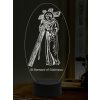 Beling 3D lampa, Svätý Bernard, 16 farebná,AA25