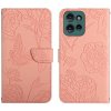 PROTEMIO 87508 ART BLOSSOM Peňaženkový obal pre Motorola Edge 50 Neo / ThinkPhone 25 ružový