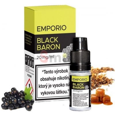 10 ml Black Baron Emporio SALT e-liquid, obsah nikotínu 12 mg