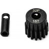 KONECT Oceľový pastorek motora 15 zubov, modul 32DP s 5 mm vŕtaním a 3,17 mm adaptérom