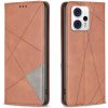 Peňaženkové kožené puzdro Prismatic na Motorola Moto G13 / G23 / G53 5G - Hnedá
