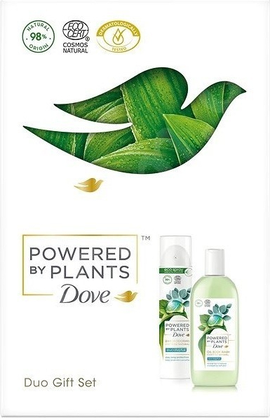 Dove Powered by Plants Eucalyptus sprchový olej 250 ml + deodorant 75 ml darčeková sada