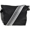 NovaKabelka.sk Prisca Nera s prídavným popruhom X kožená talianska crossbody kabelka čierna