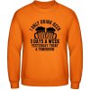AWDis Mikina - Pivo Pijem Včera, dnes a Zajtra - Orange Crush - XS - Pánske