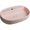 ISVEA - INFINITY OVAL keramické umývadlo na dosku, 60x40cm, ružová Salmon 10NF65060-2S