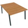 Hobis Pracovný stôl UNI A, 120x75,5x160 cm, jelša/čierna