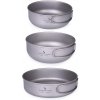 Súprava 3 kusov titánových panvíc - 500 ml, 550 ml, 650 ml