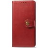 VSETKONAMOBIL 26758 LEATHER BUCKLE Peňaženkový obal Realme C11 červený