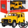 Land Rover Defender žltý RASTAR model Auto na diaľkové ovládanie + 2,4 GHz diaľkové ovládanie + Manuálne otváranie dverí 1:14