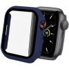 Enkay ochranné puzdro s tvrdeným sklom pre Apple Watch 45mm - tmavomodré - možnosť vrátiť tovar ZADARMO do 30tich dní