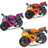 Motorka na spätné natiahnutie s efektmi 16cm - oranžová
