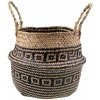 Tutumi Prírodný košík BOHO I hnedo - čierny