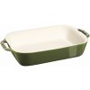 Zapekacia misa 20 x 15 cm, zelená, keramika, Staub
