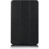 SES 2v1 Smart flip cover + zadný plastový ochranný kryt pre Samsung Galaxy Tab S6 Lite (SM-P610) - čierny 10564