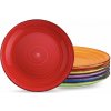 Vancasso Spirala Vibe kameninové jedálenské taniere v dúhových farbách 6 ks