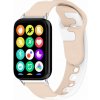 eses Silikónový remienok pre Xiaomi Redmi Watch 4, 5, 6 a Smart Band 8 Pro a 9 Pro - Ružovo biely